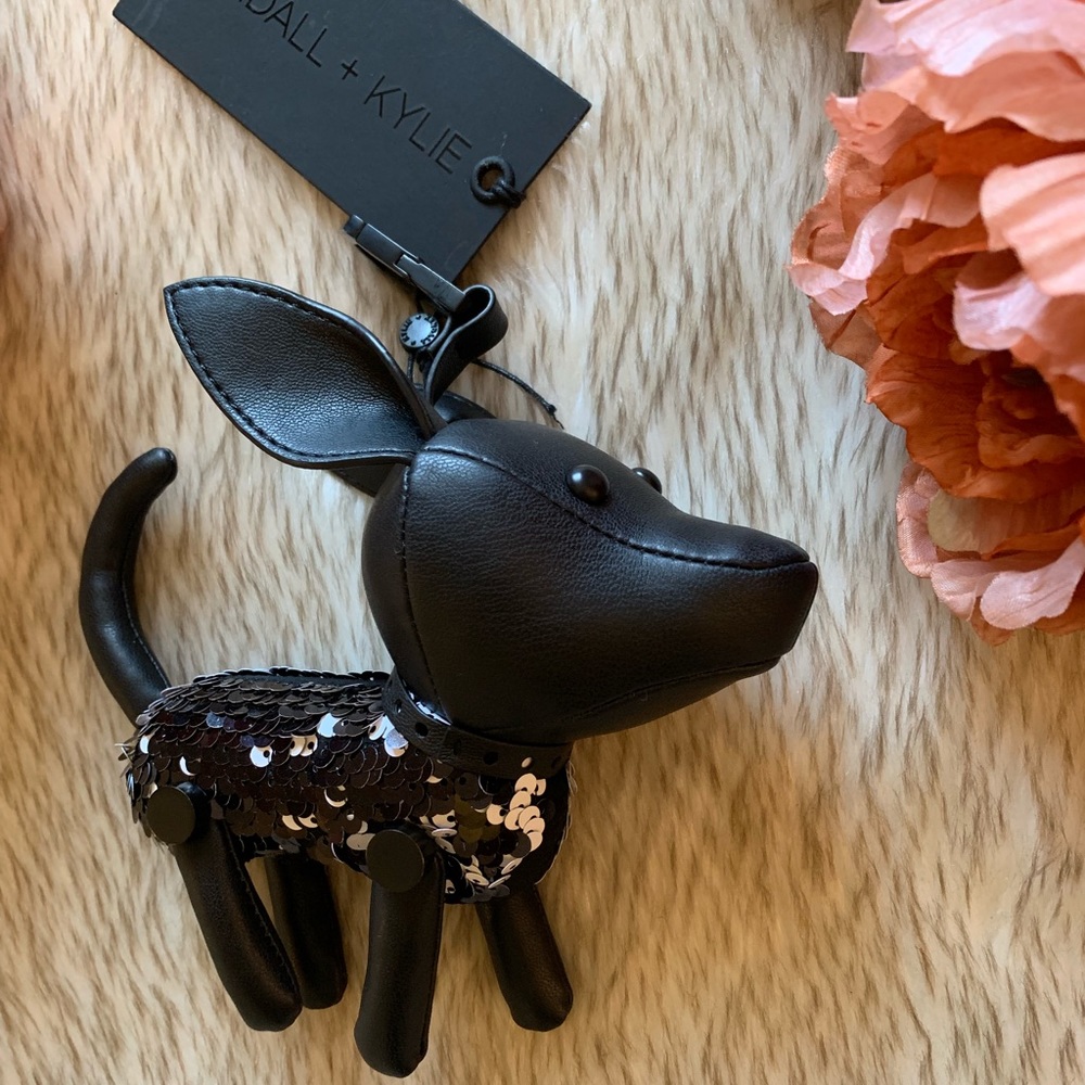 Kendal&Kylie Sophie Sequin dog keychain